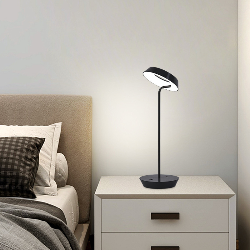 Creative desk lamp with swingable lamp head