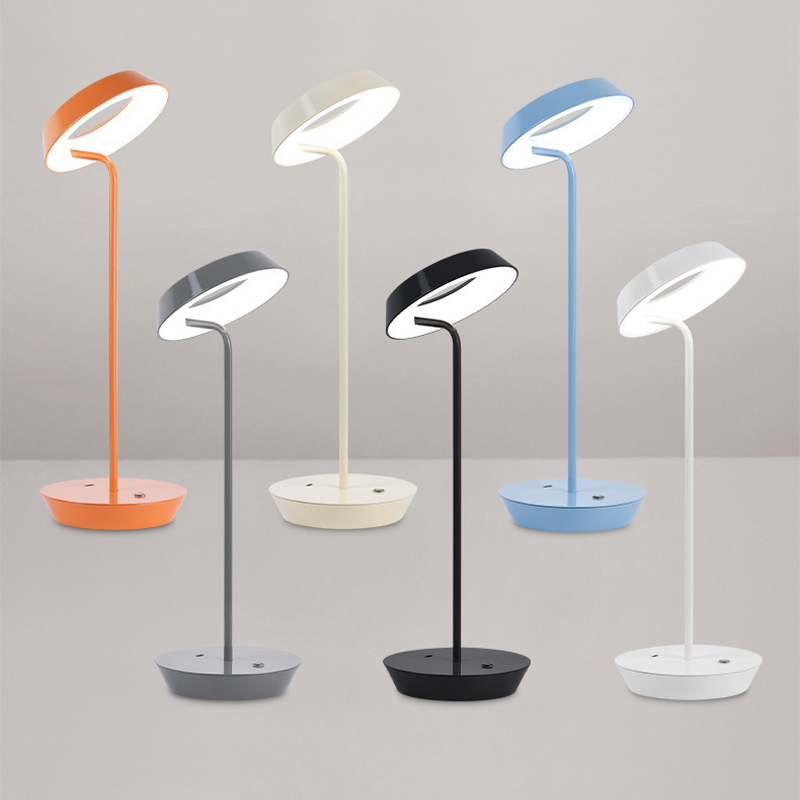 Creative desk lamp with swingable lamp head