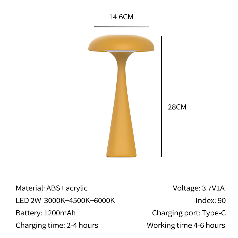 Jellyfish led rechargeable table lamp 03