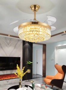 Luxury crystal fan light  (3)